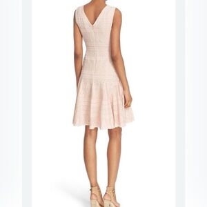 Rebecca Taylor Vneck pink peach dress size 00